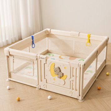 Детский манеж Lumpurini Lunorso L. Большой игровой манеж 180х150 с пластиковой дверцей KMXY120180 фото