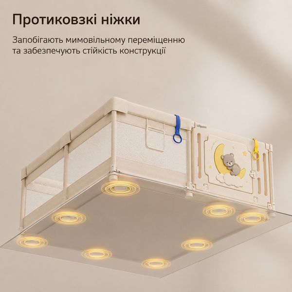 Детский манеж Lumpurini Lunorso L. Большой игровой манеж 180х150 с пластиковой дверцей KMXY120180 фото